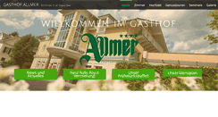 Desktop Screenshot of gasthof-allmer.at